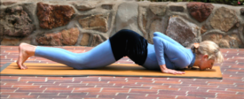 Yoga posture Cat Bow, Yogini Kaliji, TriYoga